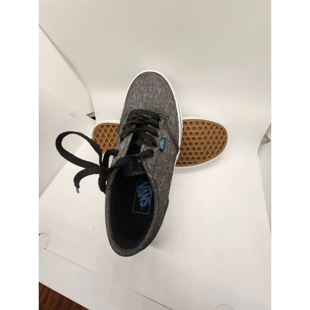 VANS Atwood Slip-On‎ Black Hawaiian Ocean Blue Men Size 6 - Brand New